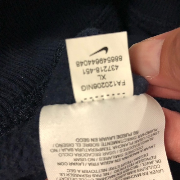 Unique Olympic Jordan Hoodie Sweatshirt Navy Gold Red XL Mens EUC - Picture 7 of 8